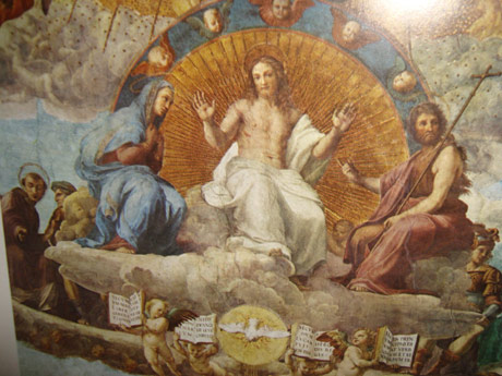 Rafael - Disputa o sakramentu, detalj